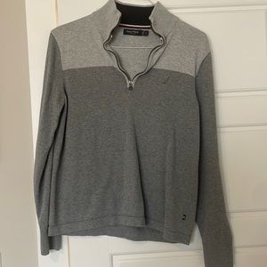 Nautica Grey Colorblock pullover
